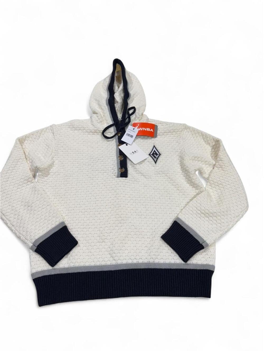 Wear by Erin Andrews Women's White and Cream Hoody